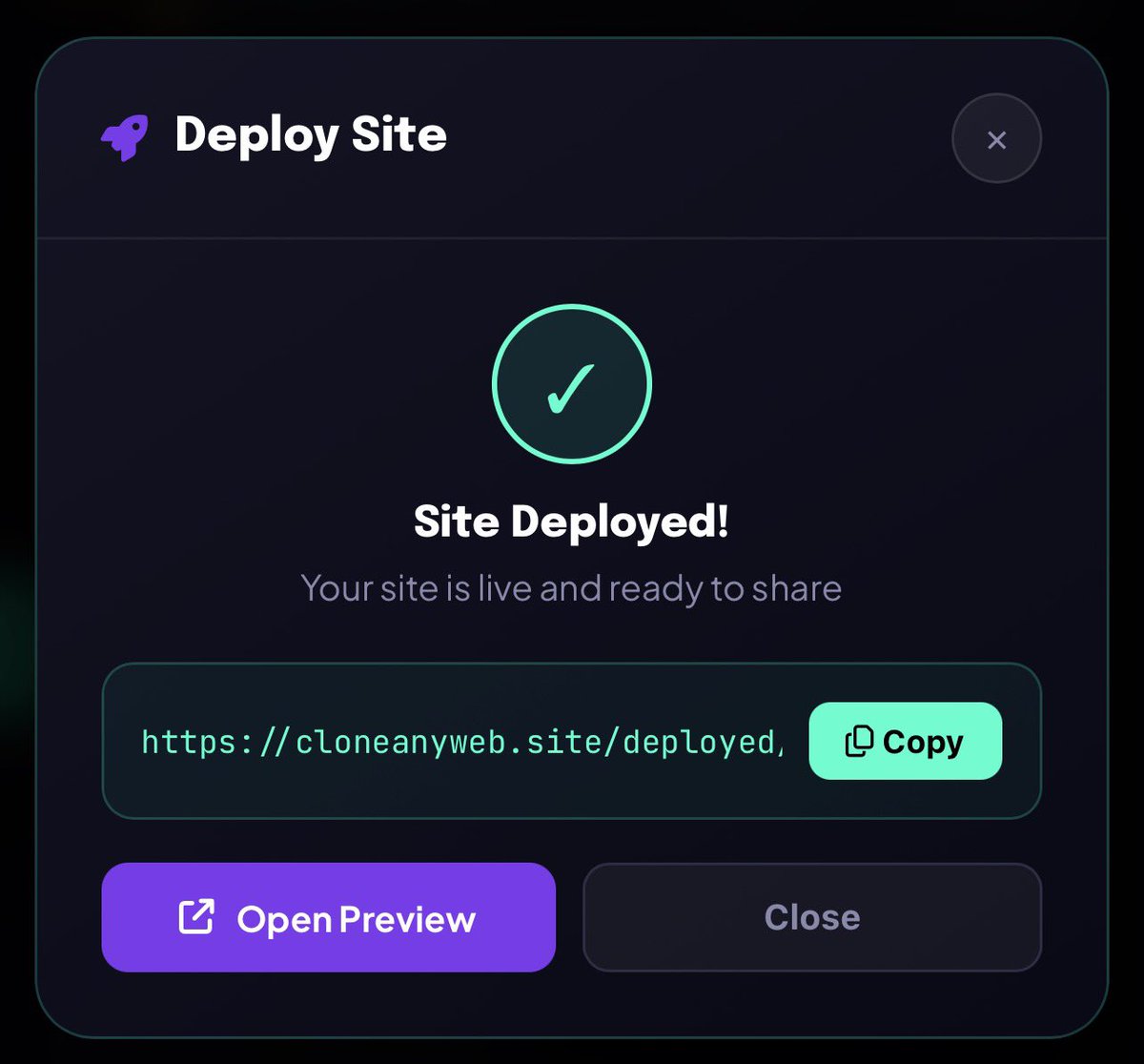 NasirYouKnow's tweet photo. We just made things insanely at https://t.co/Utg0b05i5X 🚀

Now you can clone, edit, and launch your website in one click. No setup, no hassle — just hit Deploy and BOOM 💥 your site is live and ready to share with the world.

Build faster. Launch smarter. 🌐✨#OneClickDeploy https://t.co/ib3jEnHizV