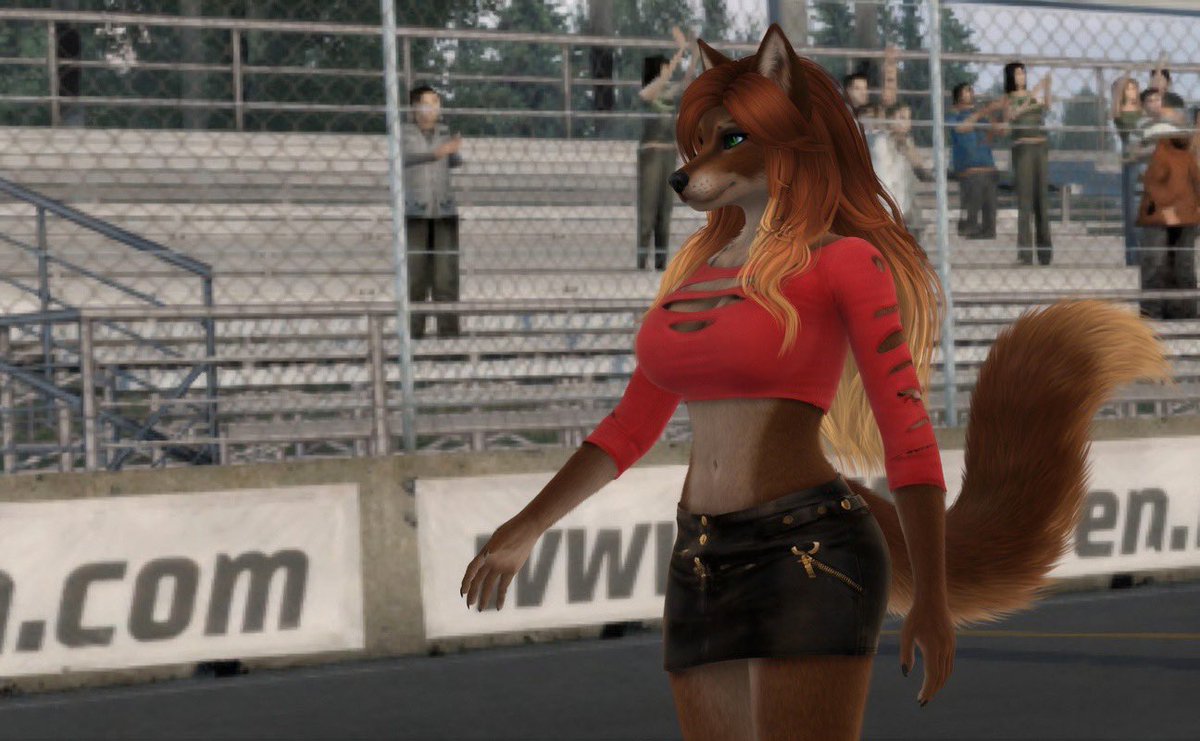 Jackie in 2006, working for a racing event as a flag girl