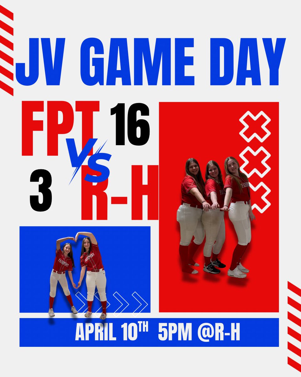 Fairport Varsity Softball dominated in a 15–2 win, powered by Alaina Nunez’s perfect 4-for-4 performance. The Red Raiders jumped out early and never looked back, scoring across multiple innings and racking up 17 hits. <a href="/PrimetimeBall_/">Primetime585⭕️</a> <a href="/PickinSplinters/">Paul Gotham</a> <a href="/SecVSoftball/">Section V Softball</a> <a href="/FCSDSports/">Fairport Athletics</a>
