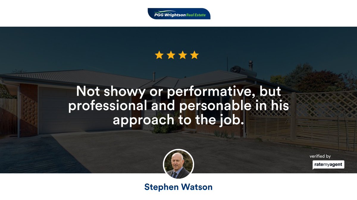 StevenwatsonNZ's tweet photo. My latest RateMyAgent review in Allenton.
Salesperson 10010960
https://t.co/7uT8yNp7IY

Licensed REAA 2008

...
#ratemyagent #realestate #PGG_Wrightson_Real_Estate_Ltd_Ashburton https://t.co/DjdlduOjEZ