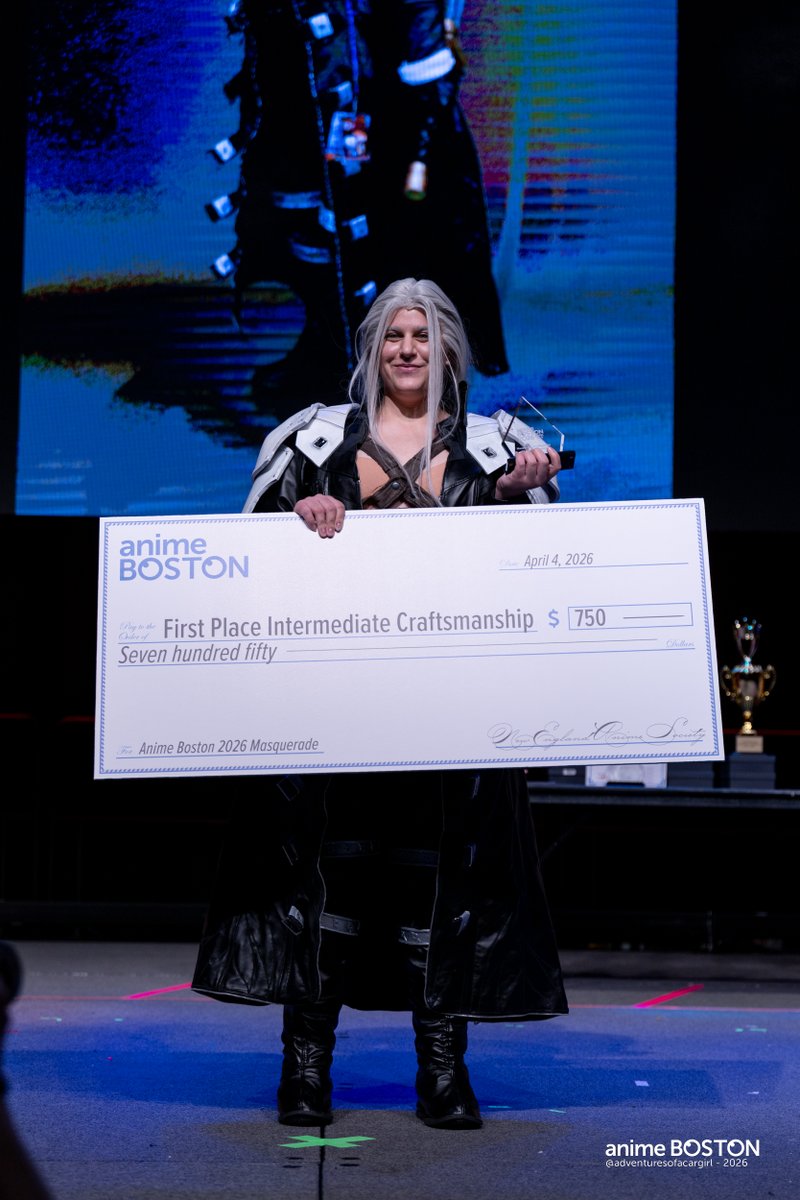 AnimeBoston's tweet image. Congratulations to the winners of Anime Boston 2026's Masquerade in the Performance and Craftsmanship categories!
See the full list of winners here.  &amp;gt;&amp;gt;
bit.ly/AB26_Masquerad…

#AnimeBoston #AnimeBoston2026 #masquerade

(3 of 3)