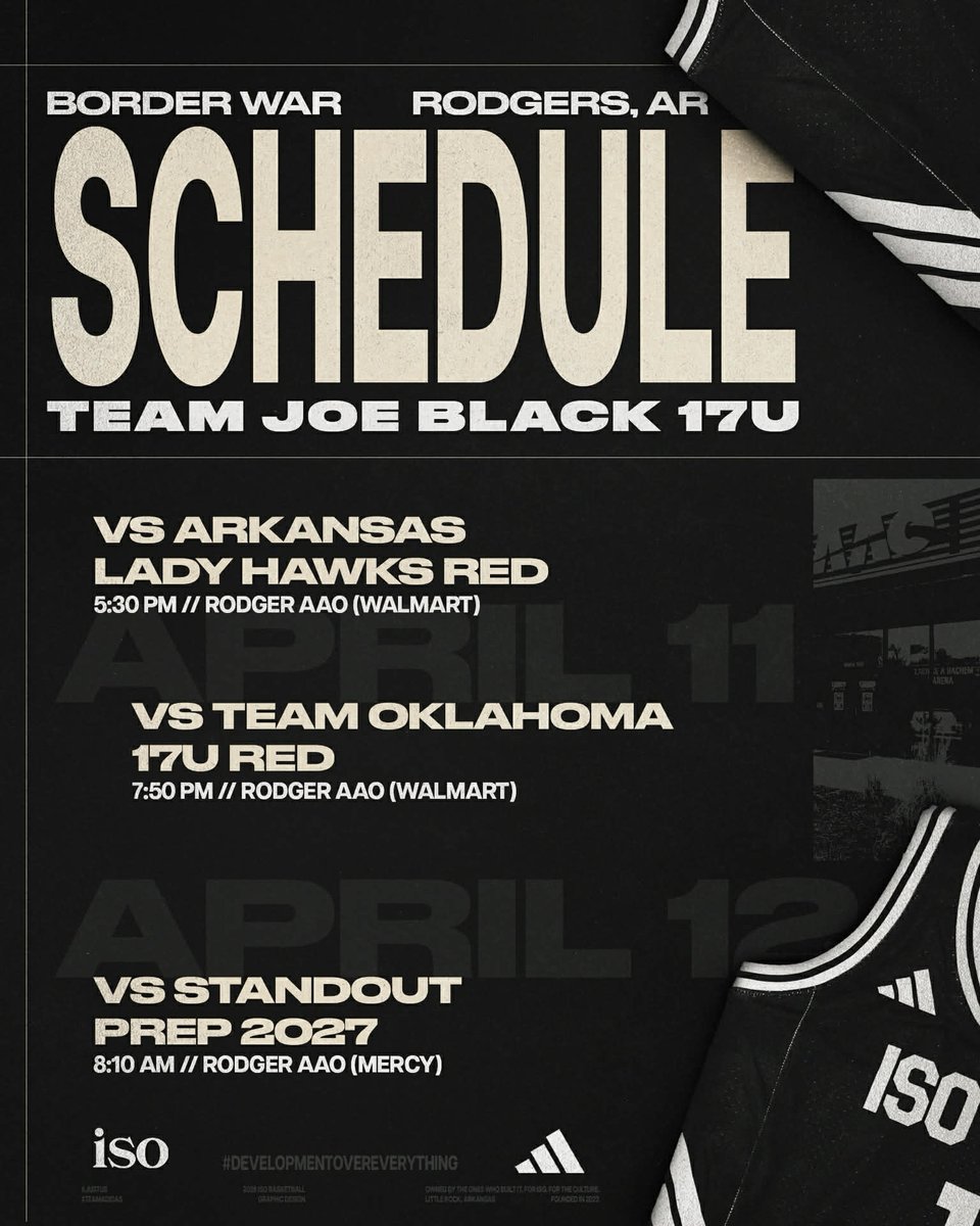 Kinsleyaleaa22's tweet photo. Back at it! Game day loading...
April 11–12 Border War, Rogers AR 🏀📈
#Basketball #Tournament #17u #Arkansas #Borderwar #Team #ISO
@TeamIsoGirls @TeamIsoAcademy @TheBrandonLove https://t.co/MYa3xlFykv
