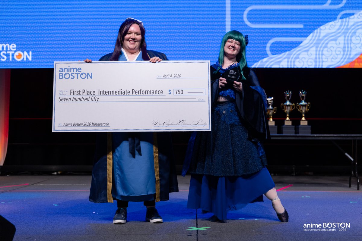 AnimeBoston's tweet image. Congratulations to the winners of Anime Boston 2026's Masquerade in the Performance and Craftsmanship categories!
See the full list of winners here.  &amp;gt;&amp;gt;
bit.ly/AB26_Masquerad…

#AnimeBoston #AnimeBoston2026 #masquerade

(2 of 3)