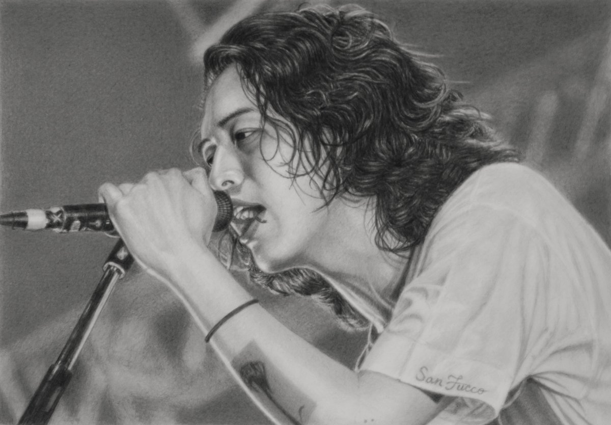 SanFucco's tweet image. #キタニタツヤ さんの 鉛筆画 Part 10 完成しました。（freehand）
#Pencildrawing #キタニタツヤを描画せよ