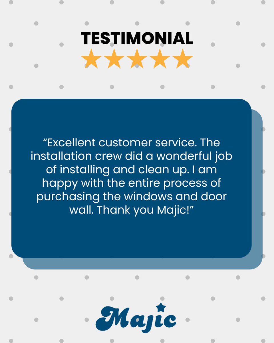 MajicWindow's tweet photo. #Testimonial #WixomMI #WixomWindows #WindowReplacement #HomeImprovement https://t.co/JNvOwdpUD3