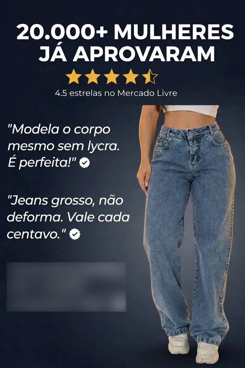 DescontosEe's tweet image. OFERTA IMPERDIVEL NO MERCADO LIVRE
#achadinhos #ofertas 

Calça Jeans Wide Leg Feminina Cintura Alta Sem Lycra Stillge

De R$ 109,90 por R$ 66,90
Em 2x sem juros

Clique aqui ⤵️
meli.la/1yDdaB9