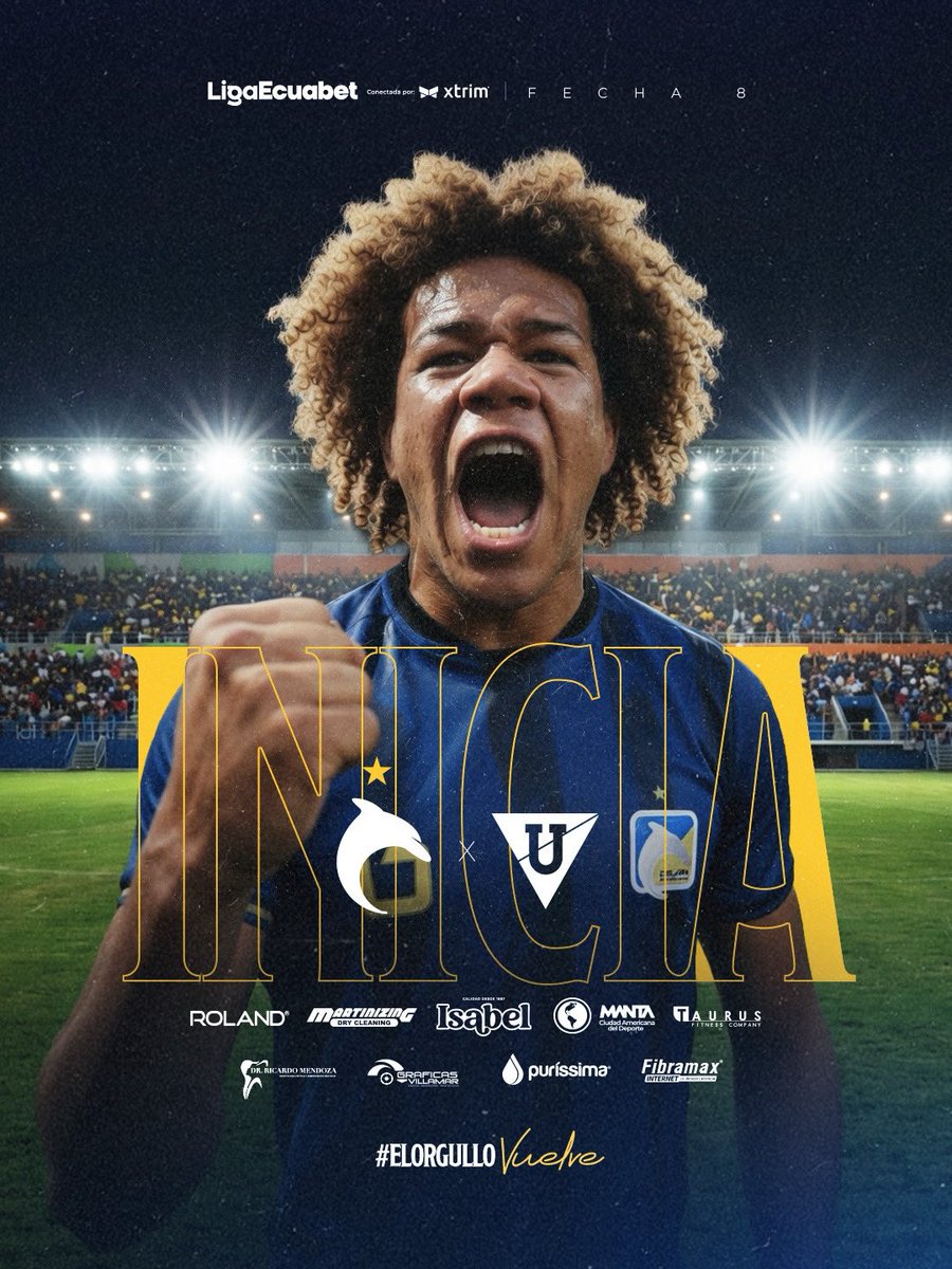 DelfinSC's tweet image. ⏰ 0’ PT ¡Vamos cetáceos , a ganar equipo!💪🏻

#DSC /0-0/ #LDU   

#ElOrgulloVuelve #MantaEsCetáceo #LigaEcuabet