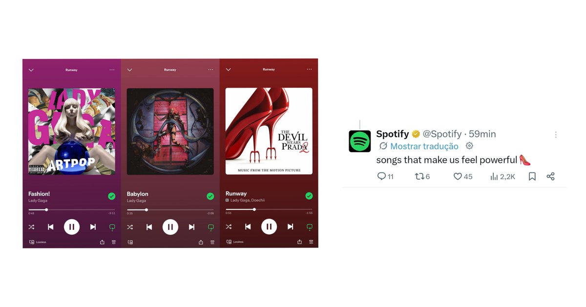 RDT Lady Gaga tweet media