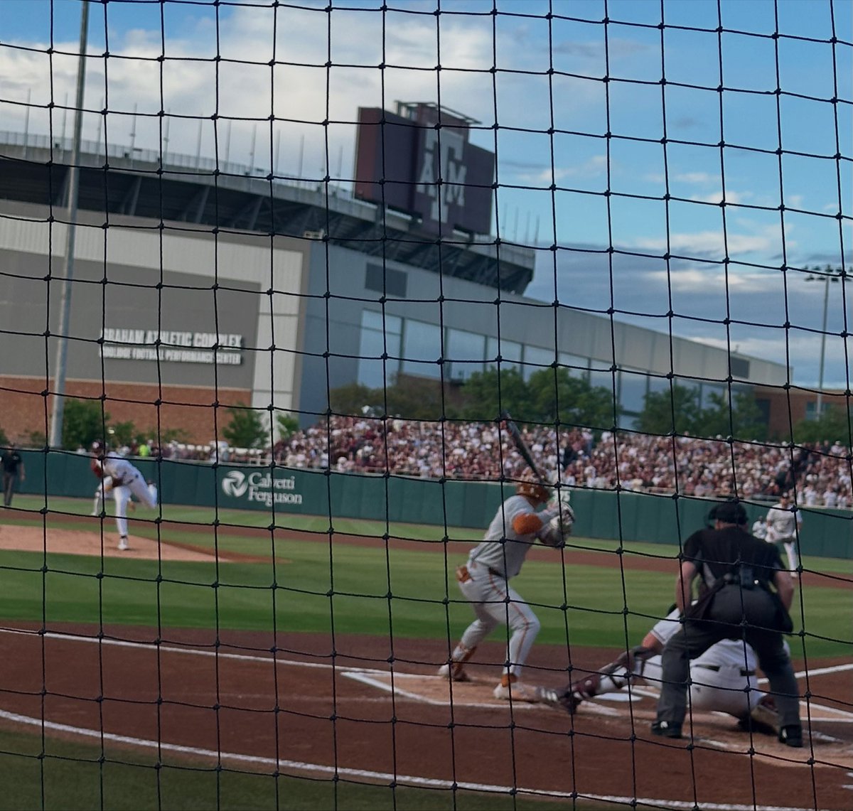 #FirstPitch as <a href="/aggiebaseball/">Texas A&M Baseball</a> begins the first of three games against t.u. #BTHOtu #Whoop