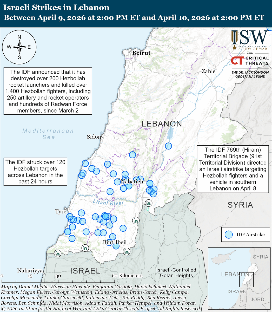 Institute for the Study of War tweet media