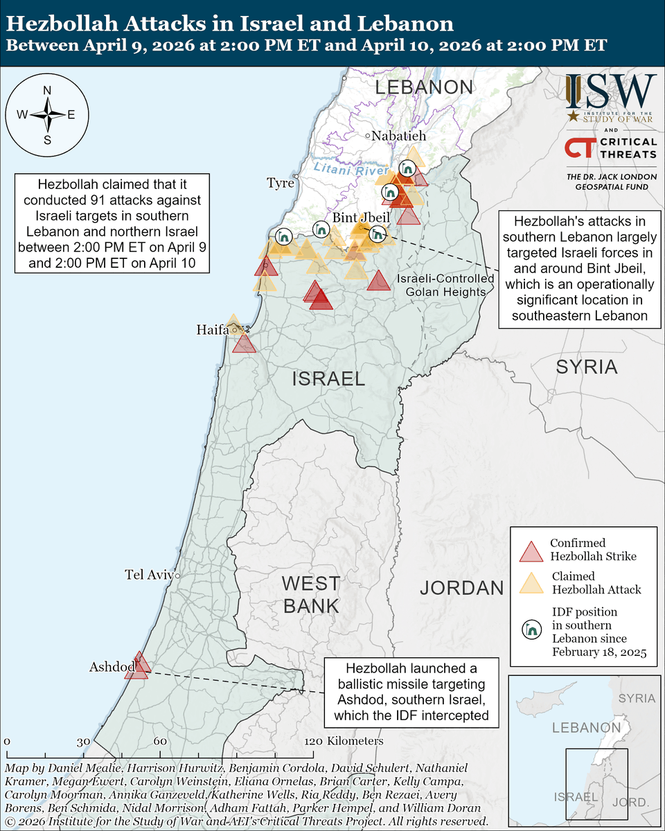 Institute for the Study of War tweet media