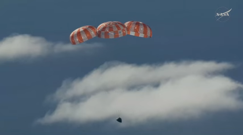 marciott's tweet photo. Só eu fiquei tenso com essa reentrada? Rs Graças a Deusm deu tudo certo!!! #Artemis #Orion 🙌🙌 https://t.co/36h6VBlTQl