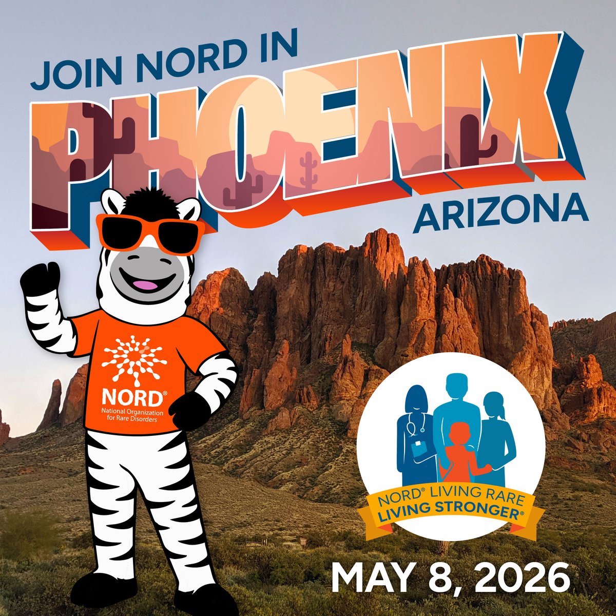 RareDiseases's tweet image. 🌵 #Phoenix, NORD is headed your way! Join our free Living Rare, Living Stronger® event for #RareDisease patients and families on May 8. 

Learn, connect, and access local resources. Come for the conversations. Stay for the community. Register at livingrare.org/arizona.