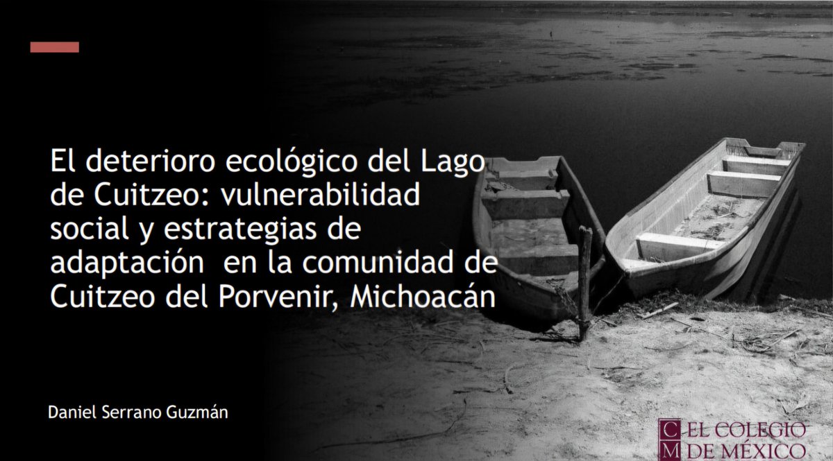 DanielUsigli's tweet photo. Ayer regresé al colmex para hablar sobre vulnerabilidad social al cambio ambiental global en contextos lacustres. https://t.co/ldVp4AMvAN