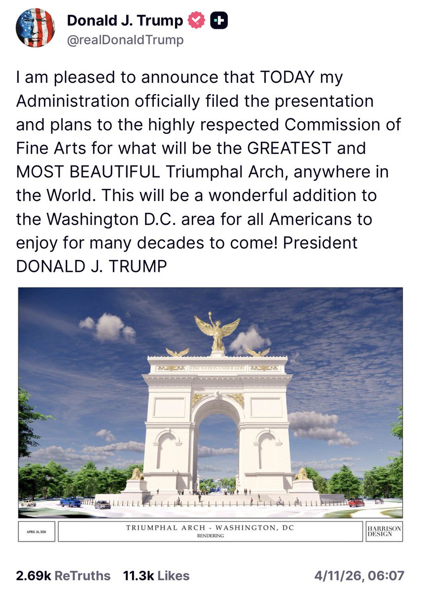 GlobalChes7vg's tweet photo. （@realDonaldTrump - 真相社交帖子）
（ 唐纳德·J·特朗普 – 2026年4月11日，06:07 北京时间 ） https://t.co/QPe0k5vgj1
