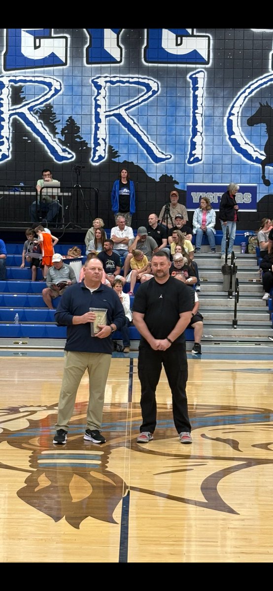 MrWalters225's tweet photo. District 12 All-Star Game- Mylie Forgrave was Player of the Game and Coach Doug Fisher received his D12 Hall of Fame plaque from General alum Clint Crane https://t.co/MvpNt3o4MW