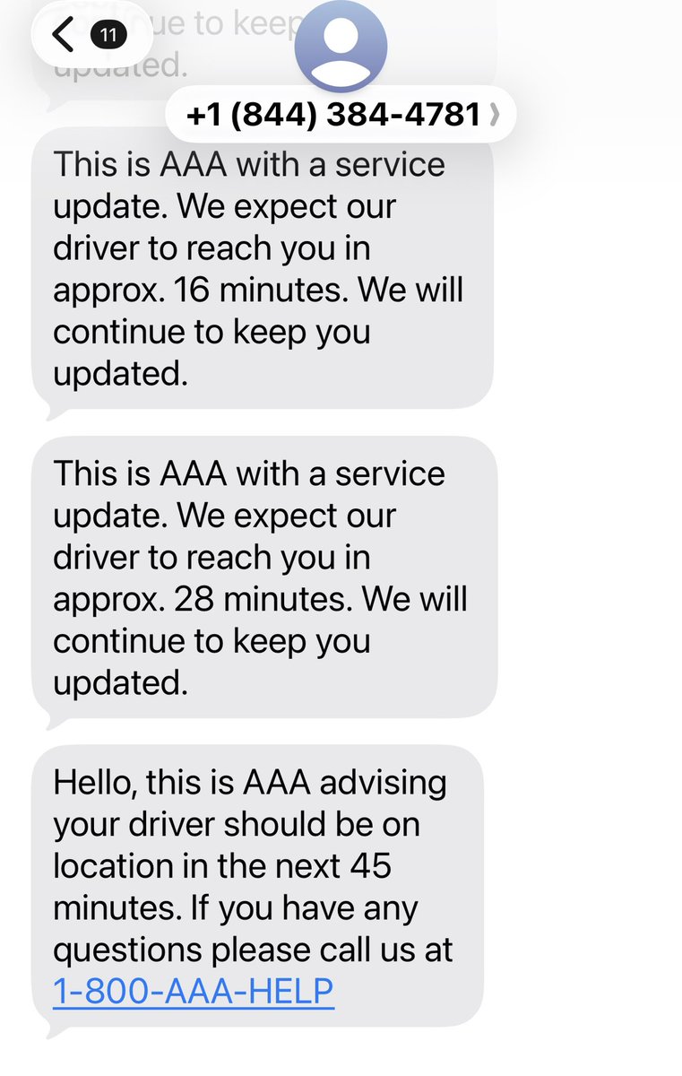 mrcmoss's tweet photo. Remind me why I’ve paid hundreds to #AAA? https://t.co/oP5OrIYKCo