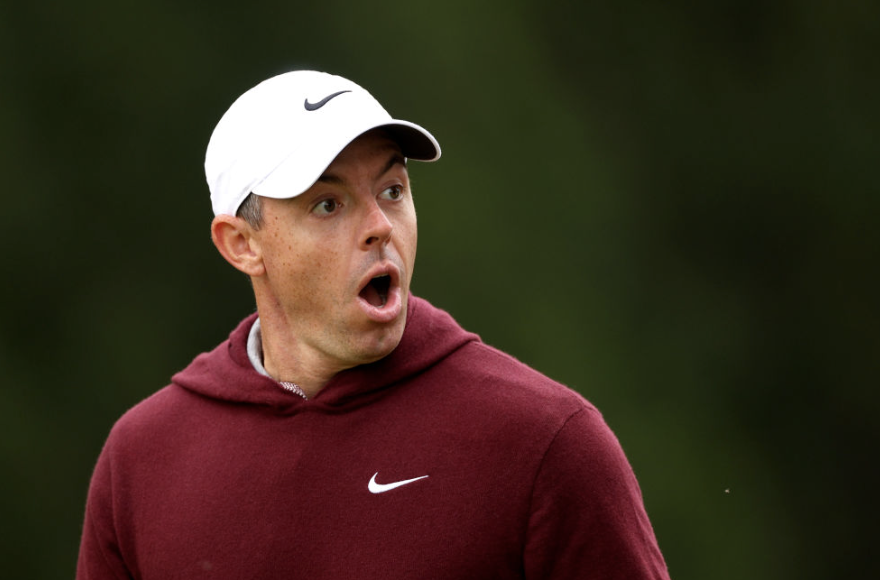 Fairways hit by Rory McIlroy this week: 13

Birdies made by Rory McIlroy this week: 15

Par 5 fairways hit by Rory McIlroy this week: ZERO (0)

Par 5 scoring this week for Rory McIlroy: 7-under

Your leader, by six.
