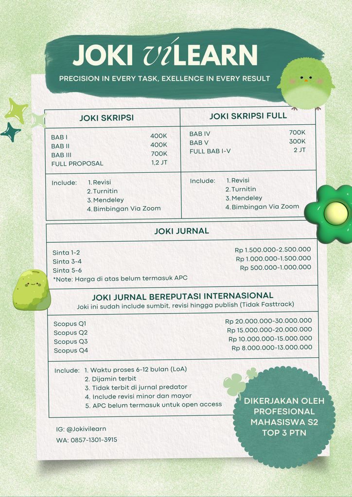 bhbydoll's tweet photo. @bahtera90 Halooo kak kita boleh handle yaa utk revisinya, 500k all bab, dikerjakan lulusan top ptn, dijamin revisi nya sampai accepted, bolehh diskusi langsung by wa yaaw kak https://t.co/Z8tVnX1j4B