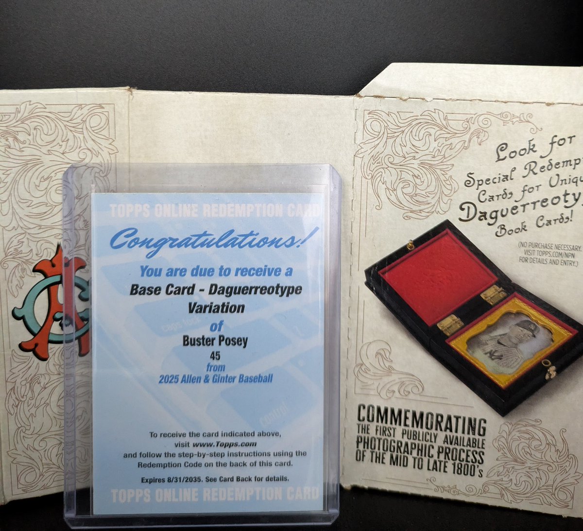 4ANR79pZenRTM29's tweet image. アレギン⚾の代替申請がきた
Daguerreotype Variation 1/1

販売履歴見ると1000$くらい？
ポチッと😁さて、何がくる？
#daguerreotype
#topps
#redemption