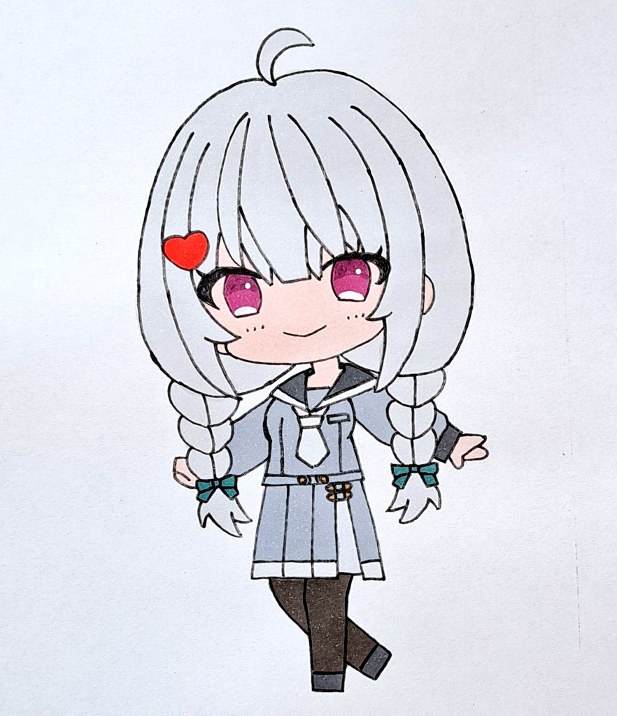 rusu02181536's tweet image. 萌実ちゃん🔔💝
 #萌実
#MoemiART
 #あおぎり高校美術部