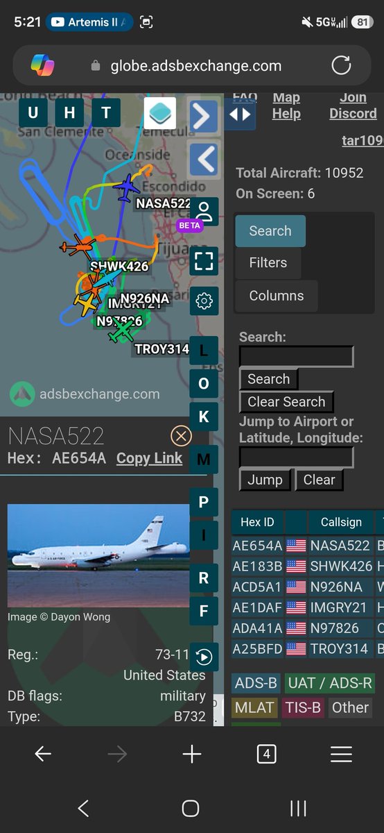 norb420's tweet photo. #AE654A as #NASA522
#AE183B as #SHWK426
#ACD5A1 as #N926NA
#AE1DAF as #IMGRY21
#ADA41A as #N97826
#A25BFD as #TROY314
Splash down! https://t.co/75aseX1ZC0