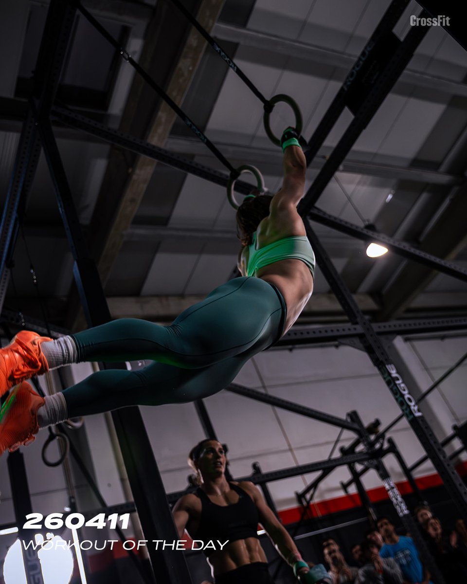 CrossFit's tweet image. Workout of the Day
Saturday 260411

For time: 
40-calorie row
15 muscle-ups
40-calorie row
10 muscle-ups
40-calorie row
5 muscle-ups

Post time to the comments.

📍 Open Workout 26.2 at CrossFit Black Edition in Cascais, Portugal

#CrossFit #WorkoutoftheDay