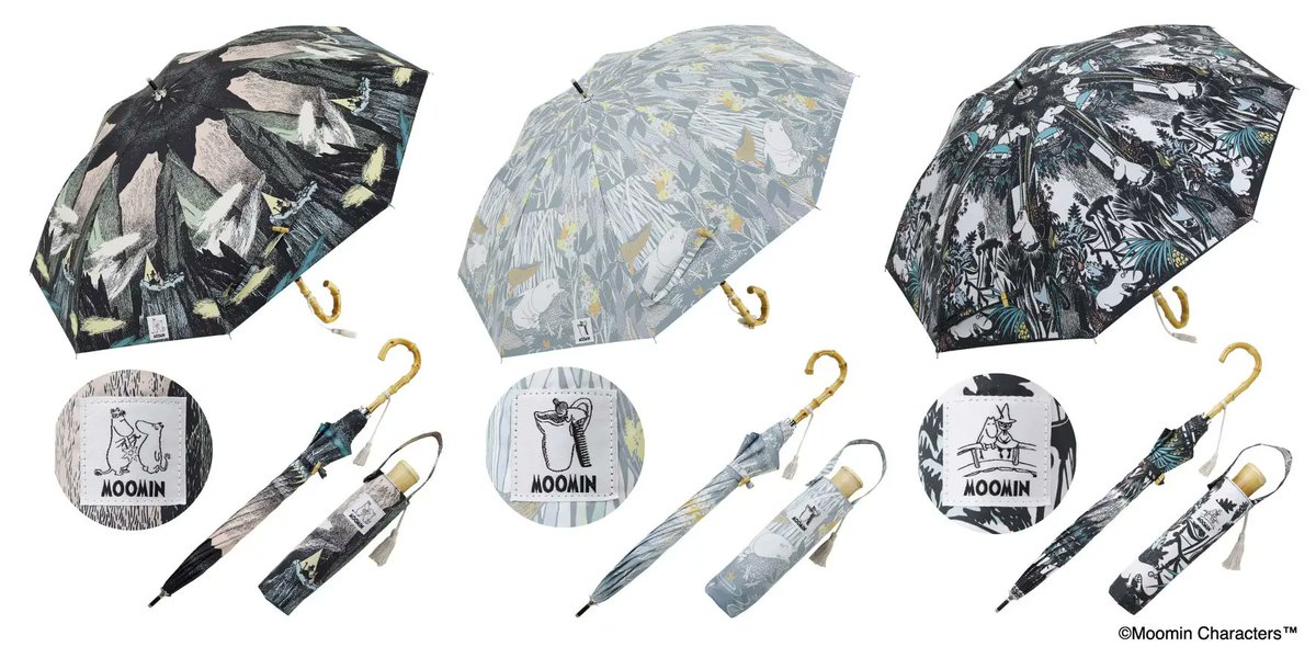 AnimeAnime_jp's tweet image. ムーミンたちと雨の日も楽しく♪ ニョロニョロや、小説の挿絵柄の“晴雨兼用傘”が登場
animeanime.jp/article/2026/0…

#ムーミン
#晴雨兼用傘
#グッズ