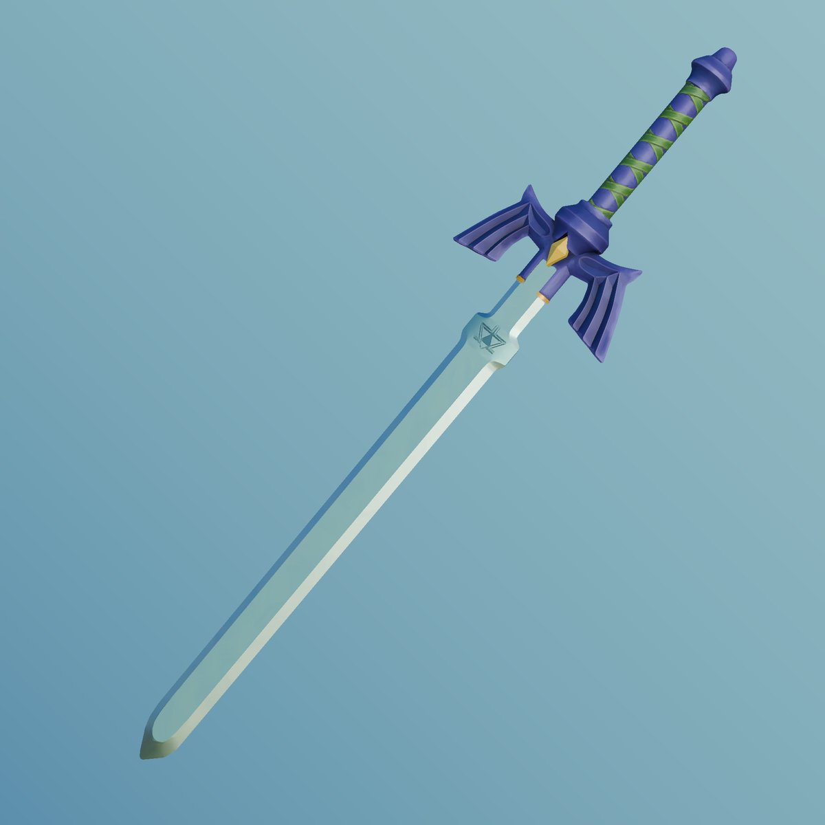 BalboaTheGreat_'s tweet photo. Modeled this Master Sword a while ago for fun. #blender3d #zelda https://t.co/6AQHrkIQ8v