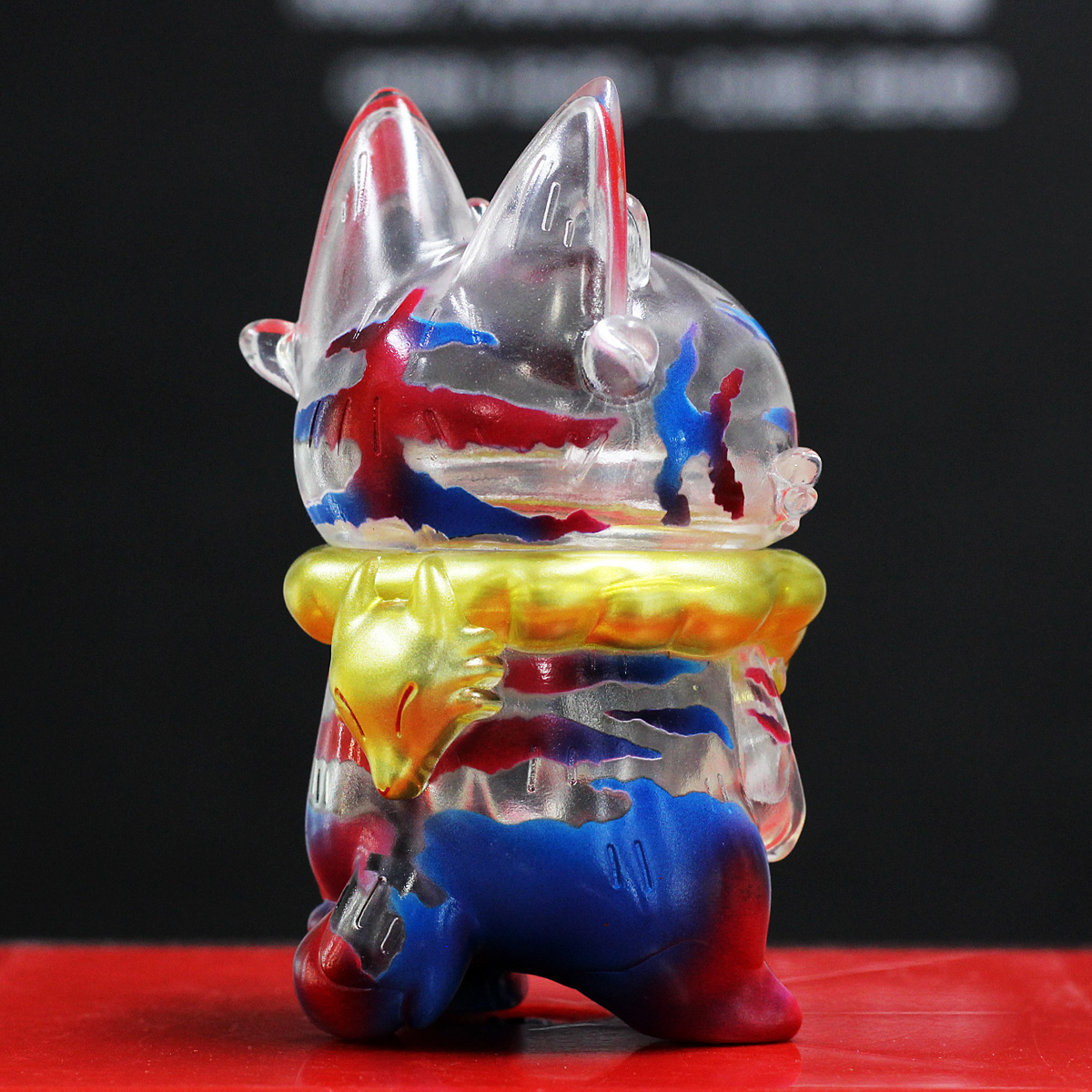 チヨコ　ソフビ　One-up限定　アトランティスレッド One up. 25th ANNIVERSARY SALE more-cats(もあねこ) ハイロソフビ 彩