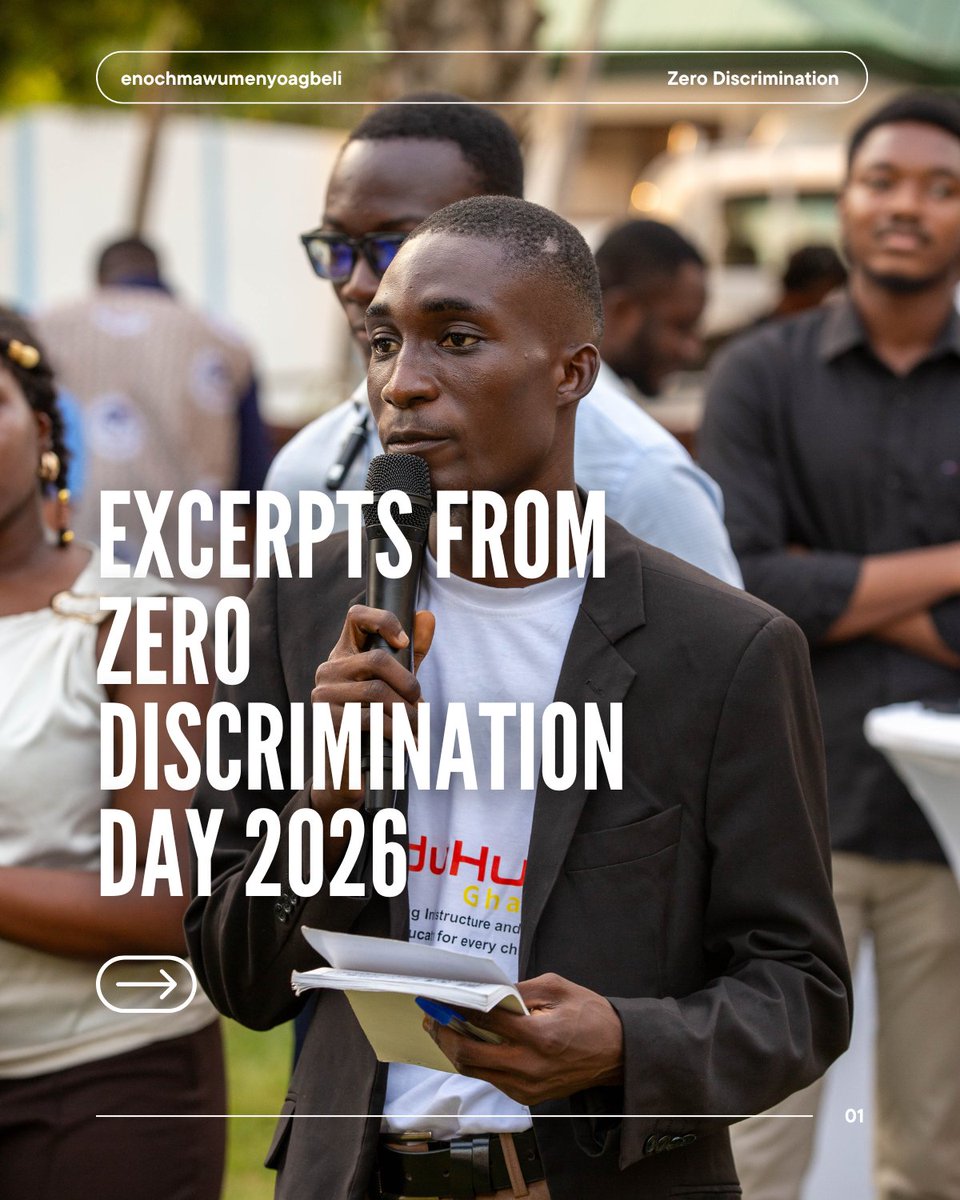 Last month, I had the opportunity to attend the Zero Discrimination Day event at the UN House in Accra.
And one truth stood out:
Discrimination is not always loud—but its impact is systemic. 🧵