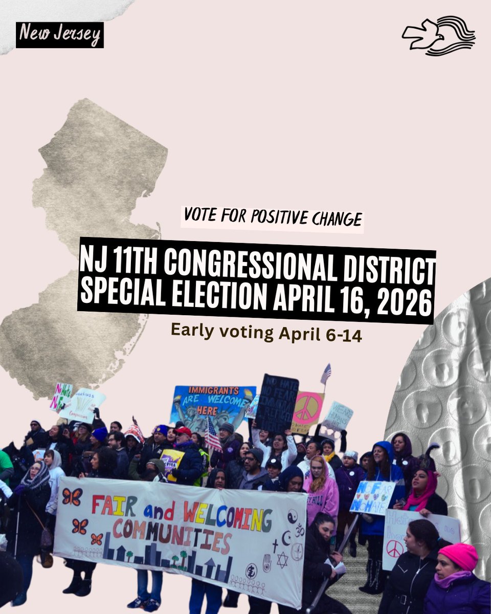 WindofSpiritNJ's tweet photo. 🗳️ Your Voice Matters — Vote for Change!

The future of our communities is in your hands. This April, make your voice heard in the NJ 11th Congressional District Special Election.

📅 Special Election Day: April 16, 2026
🗓️ Early Voting: April 6–14, 2026 https://t.co/f8xnuEL0UM