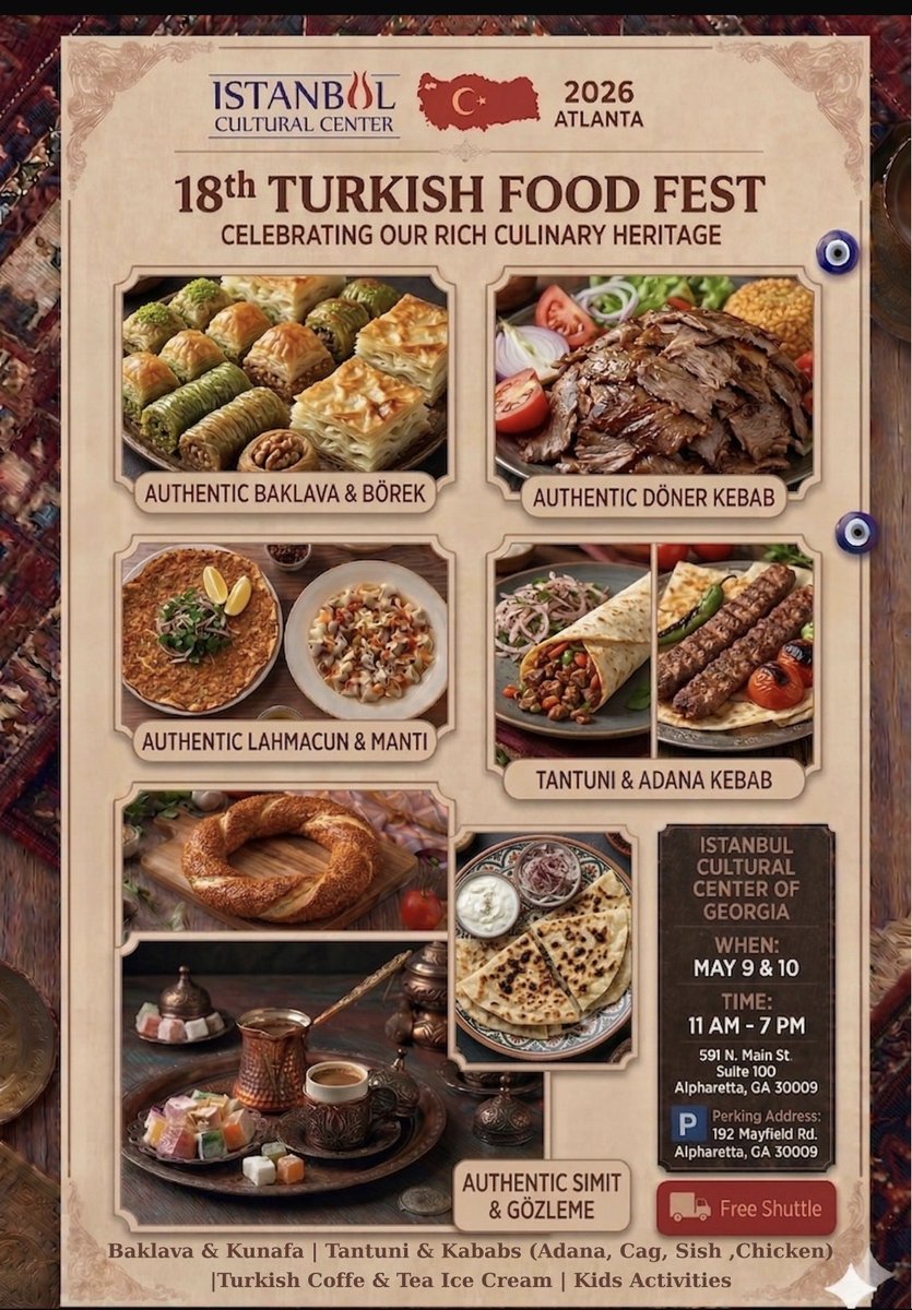 Sgenc45's tweet photo. Turkish Food Festival Atlanta https://t.co/j2G9Gyw5iR