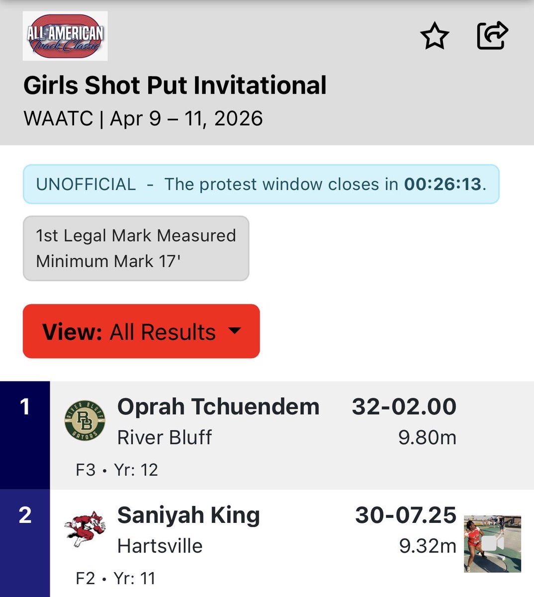 River Bluff Cross Country and Track & Field tweet media