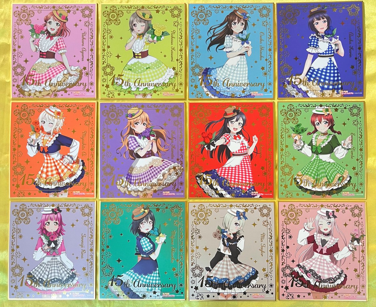 ラブライブ　箔押しミニ色紙　GIGOカフェ　μ's　未開封　9枚セット GiGO コラボカフェ 『LoveLive!Days』 開催のお知らせ | 株式会社GENDA