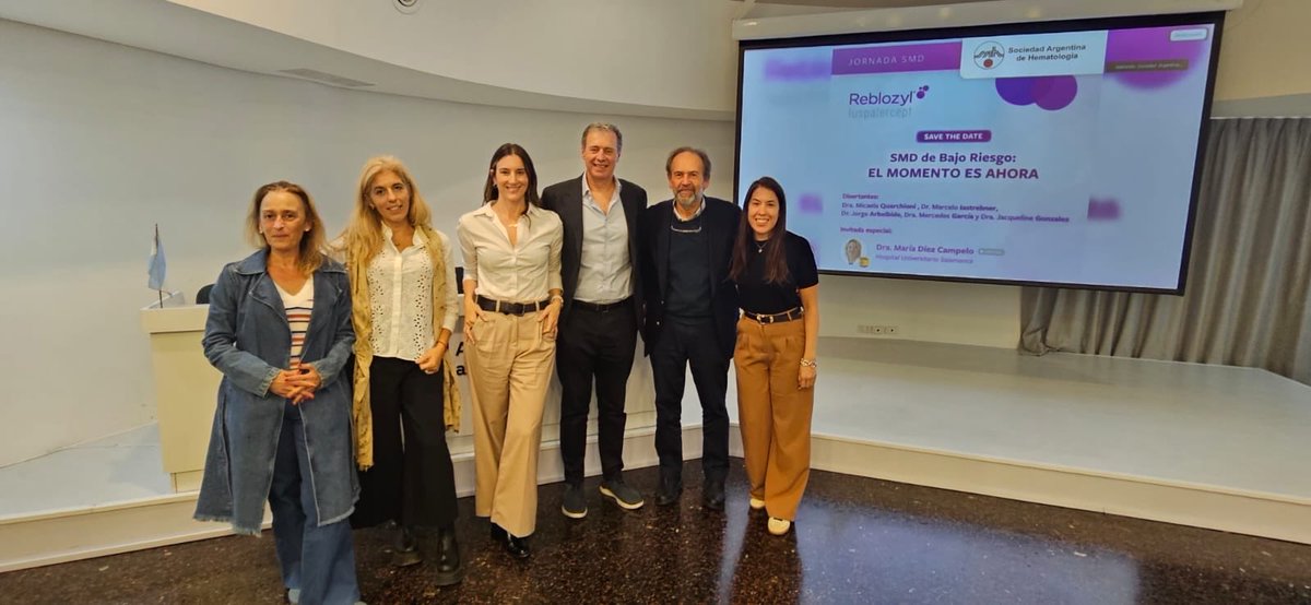 marce_ebner's tweet photo. Hemos compartido una gran jornada de actualización en SMD con la participación destacada de la Dra Maria Campelo. Felicitaciones a la Subcomisión de SMD de la SAH! Impecable organización de BMS  👏👏👏 https://t.co/lywaeQh6Ss