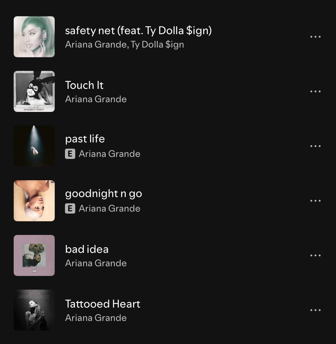 positionses's tweet image. you have the opportunity to pick only one of these songs to be performed on tour, which one are you choosing ?