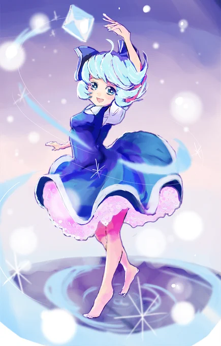若かりし頃かいた チルノ あんまり描いてなかった