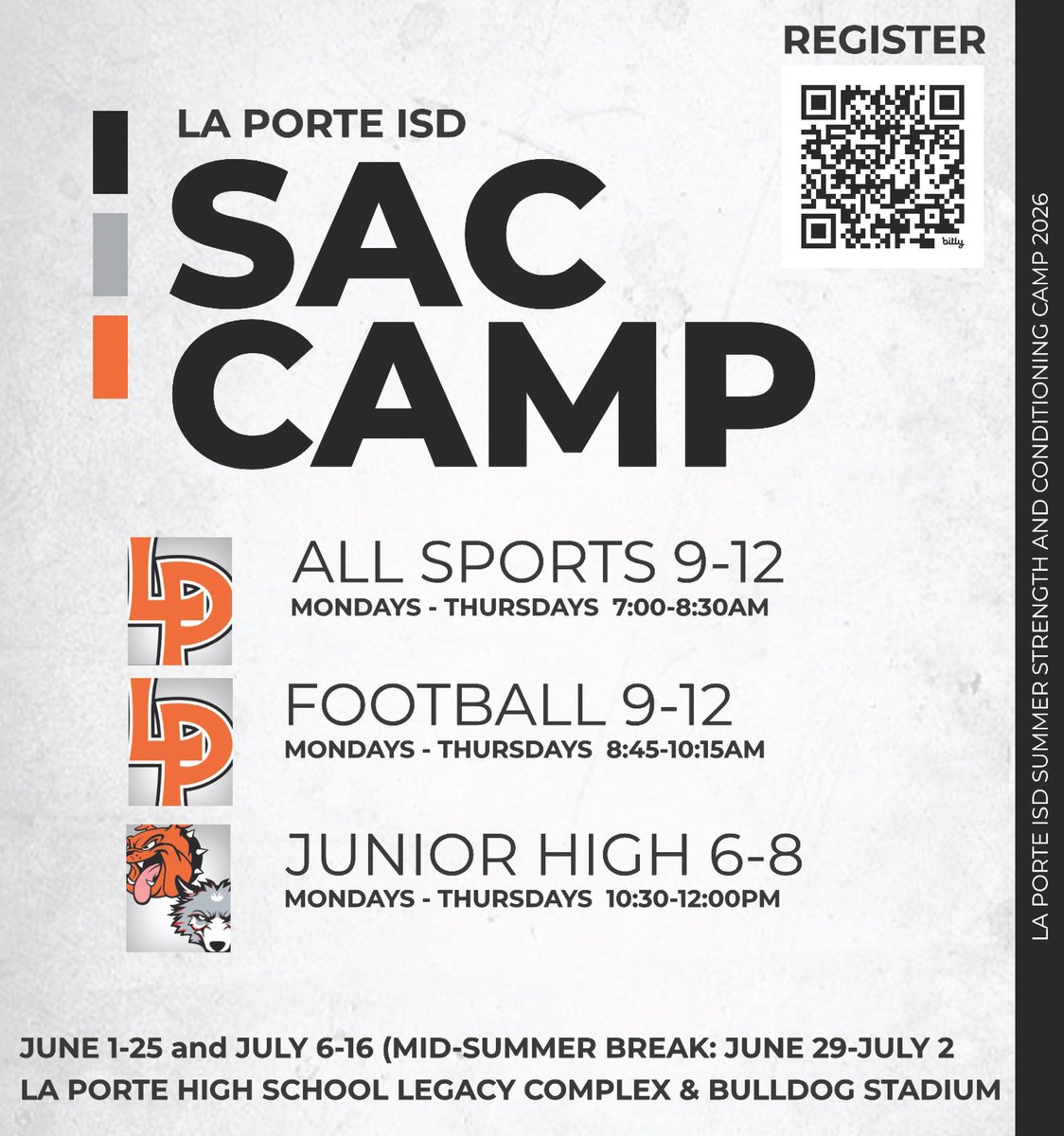 LPISDstrength's tweet photo. Summer will be here before you know it!
Champions are forged in the summer!
Reserve your spot! ⬇️
https://t.co/3EoBfdXPy8

Speed, agility, and conditioning!
Power, strength, and resistance to injury!

@LPISDAthletics @lpisd https://t.co/rkA3GF7kgj