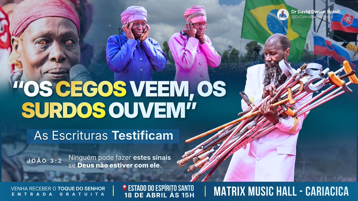 prsnrAgnaldo's tweet photo. @ServodeDeus07 @DrDavidOwuorBr O Senhor visitará o Brasil com poder, trazendo uma mensagem urgente sobre a volta do Messias por meio de Dr. David Owuor. #BrasilChegouSuaVez https://t.co/3QZonUw6FJ