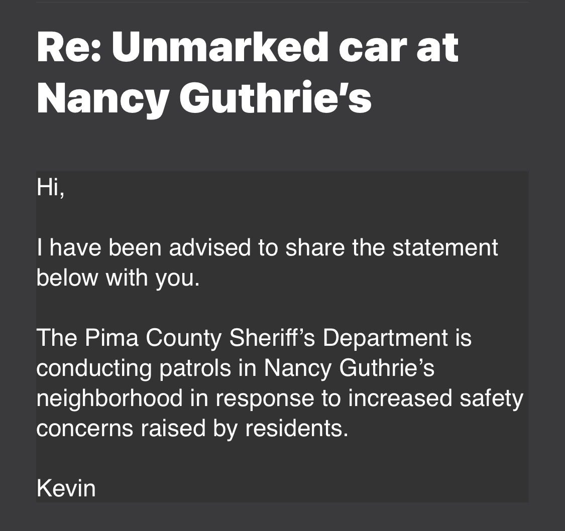 Nancy Guthrie 411 tweet media