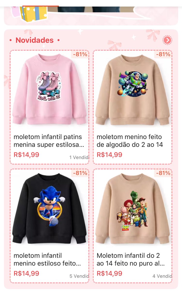 Daniielenovaes's tweet image. Promo relâmpago shopee. Casacos de moletom todos saindo a 14,99
Ótimo para o inverno que tá vindo aí.
Corre antes que os preços aumentem. 
👇🏻👇🏻
s.shopee.com.br/70G6GXDoUr

#cupomshopee #mercadolivre