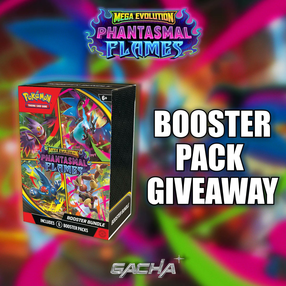 Gacha Sealed Pack Giveaway 🎁

We have one Phantasmal Flames Booster Bundle up for grabs

Picking 1 lucky winner who:
- Repost &amp; tags 2 friends
- Join our Discord and register in chat

Winner will be picked during our stream on Monday!