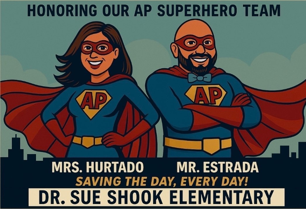 Principal Chavira, Dr. Sue A. Shook Elem. tweet media