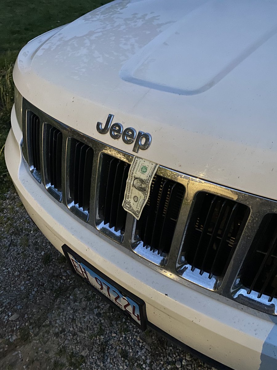 dreadfuldeer's tweet photo. I hit a buck on my way home, the damage is so bad https://t.co/panNbQE837