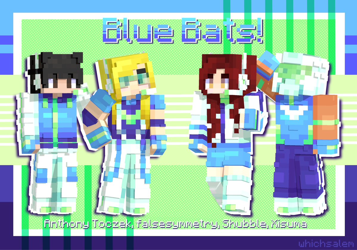 _whichsalem's tweet image. do bats and hermits get along? 🦇

#mccskins #mcc #falsesymmetry #shubble #xisuma