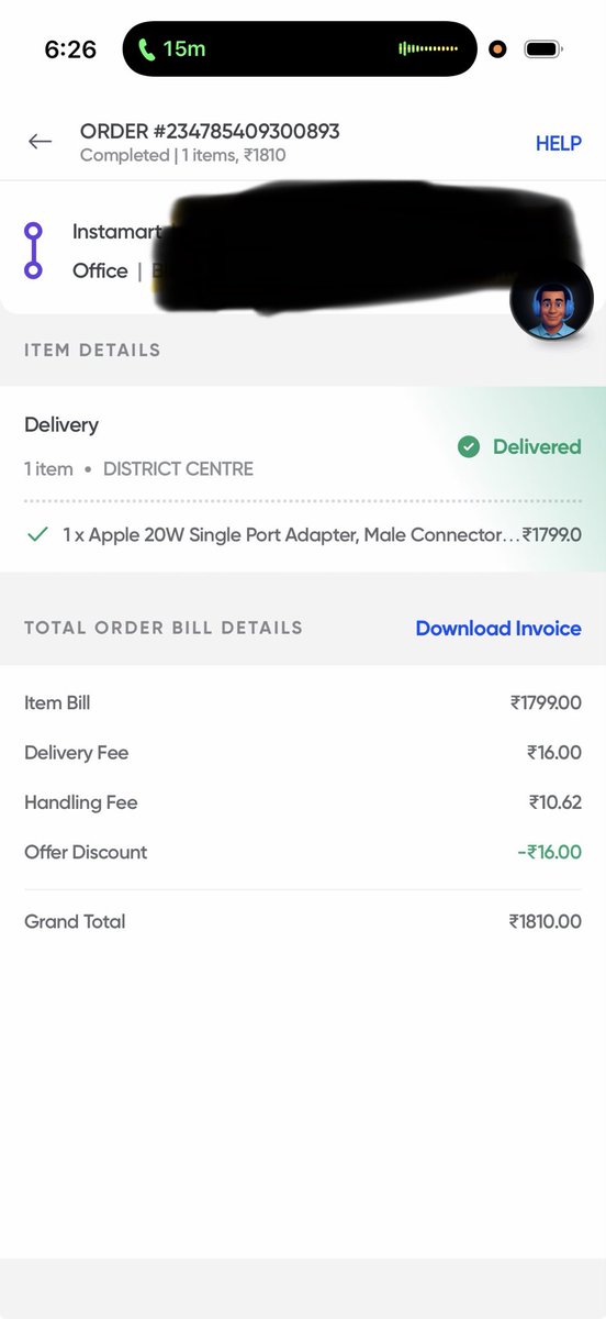 OmkarNanda7's tweet photo. @Swiggy @SwiggyCares @jagograhakjago are absolute frauds. I have ordered apple charger/adapter from instamart and got a empty package. Upon complaining, I have been given mis information but no solution. Will file a case with honourable consumer court. https://t.co/I9qhPlapYo