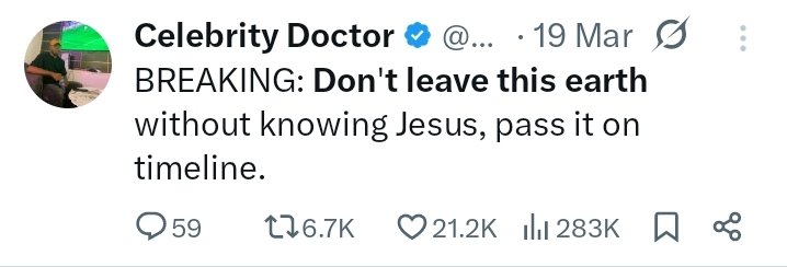 Celebrity Doctor tweet media