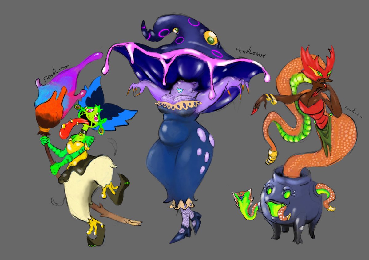 toxin witches sketch