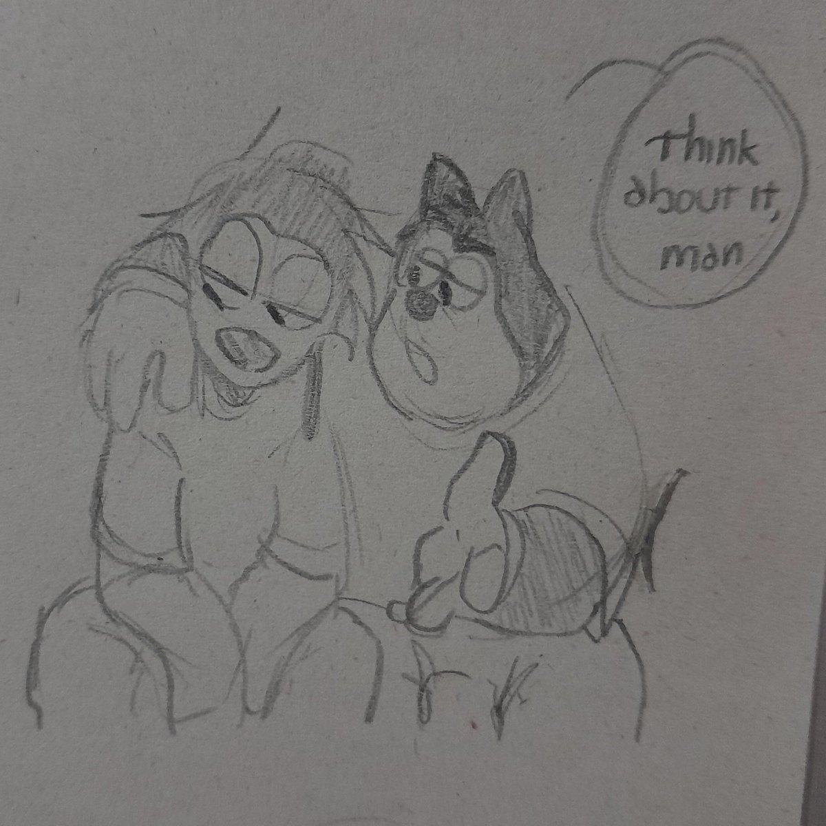 AniitaDraw's tweet image. "Piénsalo, viejo"
.
.
#AsGooyAsCanBe #Maxley #Sketch